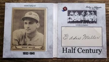 2020 Historic Autographs Half Century "Eddie" Miller 1940 Play Ball Card & Auto