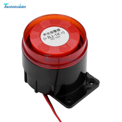 BJ-1K 12/24/220V Buzzer High Decibel Sound Light Alarm Explosion Anti-theft Horn