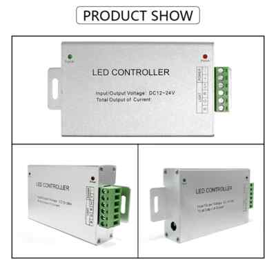 RGB Wifi LED Controller With RF Touch Remote For SMD5050 & 3528 LED Strips - DC12-24V, 4A Per Channel, For Android/iOS Use - Foto 4