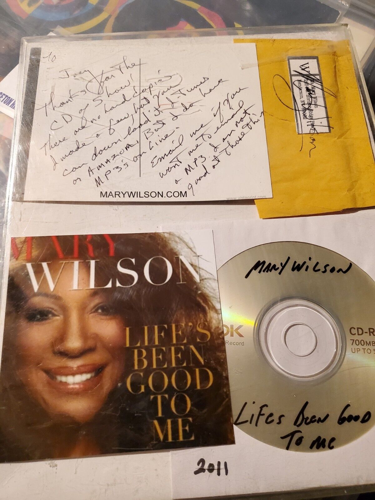 Mary Wilson Supremes Rock And Roll Hall Of Fame Autograph