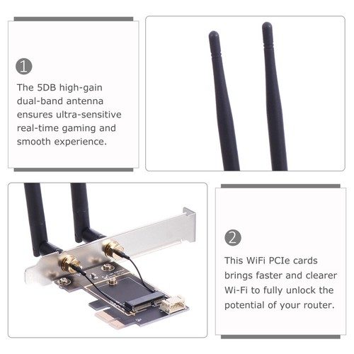 Drahtloser PCIe-Adapter Drahtloser USB-WLAN-Adapter Für PC PC-Adapter - 第 4/12 張圖片