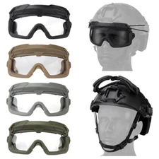 Tactical Airsoft Hunting Goggles Windproof Anti Fog CS Combat Protection Goggles
