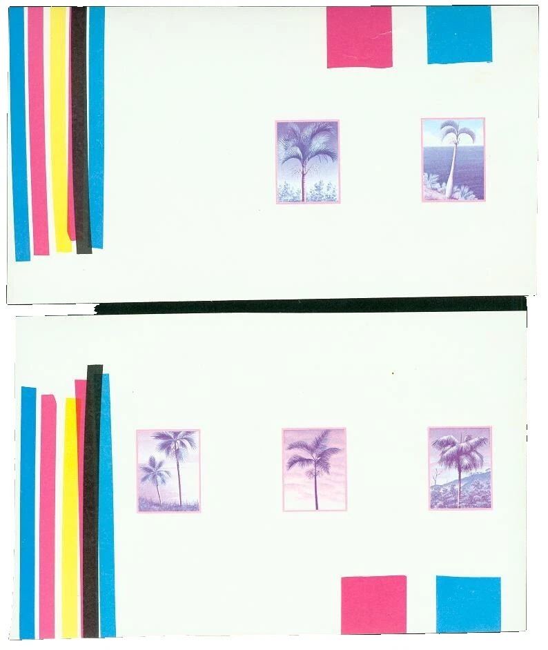 Trees British Colonies & Territories Proof, Essay Stamps