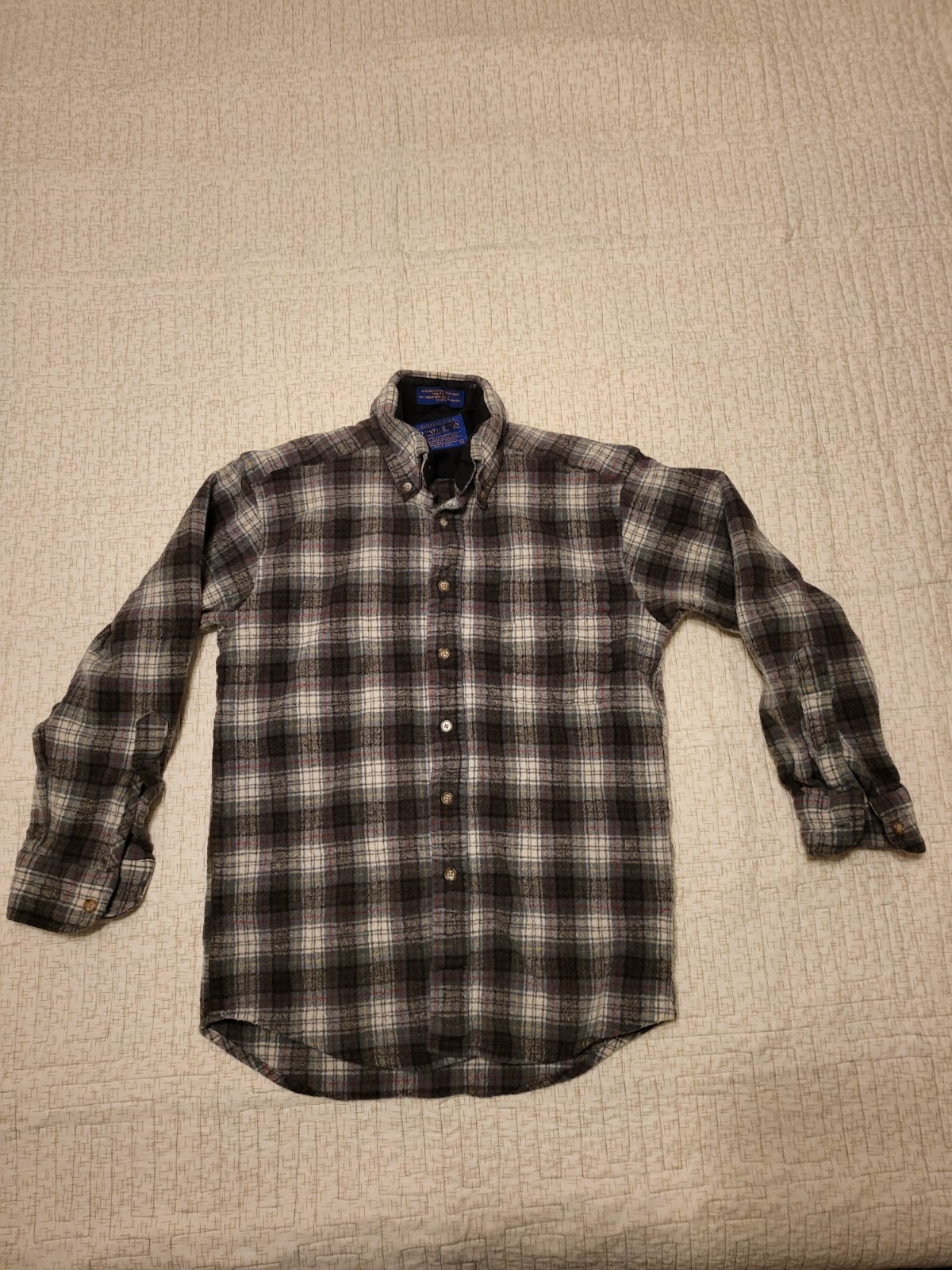 Pendleton 100% Virgin Wool Flannel Button Down Sh… - image 1