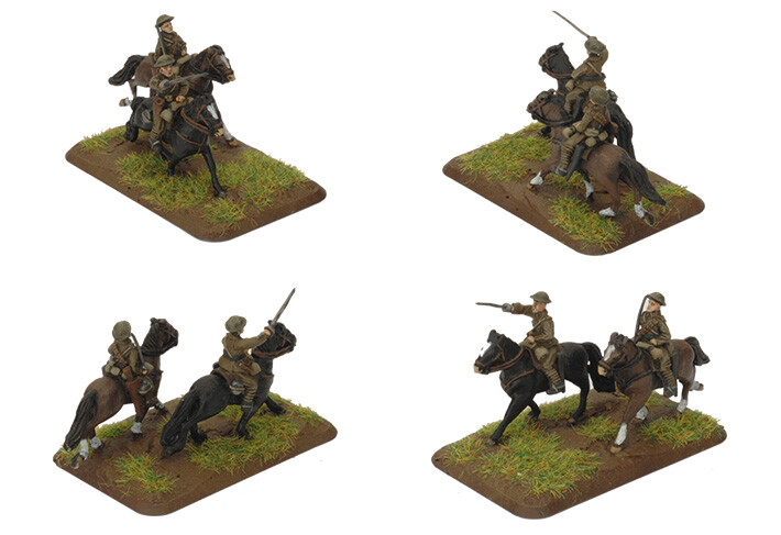 Figurines Flames Of War The Great War - Cavalerie Britannique GBBX04 - Première Guerre Mondiale - Jeu De Guerre