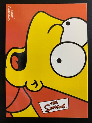 #ad The Simpsons 2000 Inkworks Promo Card 10th Anniversary Bart Simpson #P 1 $0.99