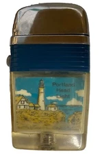 VINTAGE SCRIPTO VU-LIGHTER MAINE LOBSTER, PORTLAND HEAD LIGHT / MAINE LOBSTER 🦞