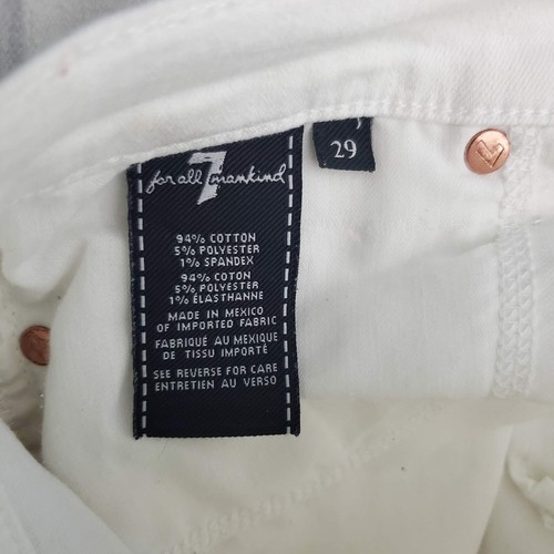 7 for all mankind White Denim Jeans - Size 29 - Picture 4 of 4