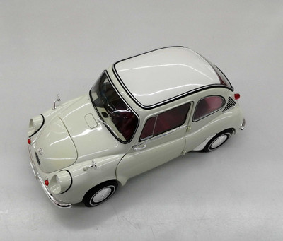 EBBRO Subaru 360 1963 Ivory 1/12 Scale Classic Microcar EBBRO Subaru 360 1963 Ivory 1/12 Scale Classic Microcar