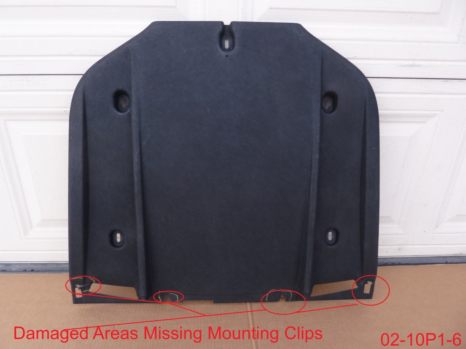 12-18 Bentley Continental GTC Convertible Rear Underbody Splash Shield Cover OEM