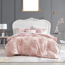 Queen Duvet Cover Set, Reversible Cotton Bedding with Matching Shams Bonus