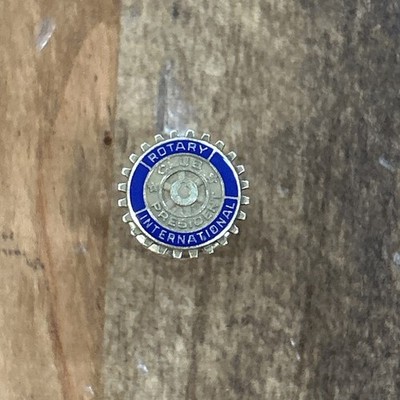 VTG LJ 14K Gold NSF Rotary International Club President Tie Tack Lapel Pin 1.43G