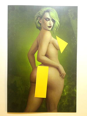 Cool Comics Gallery Miss Joker Top.less Cover by Sidney Augusto NEW LTD 50