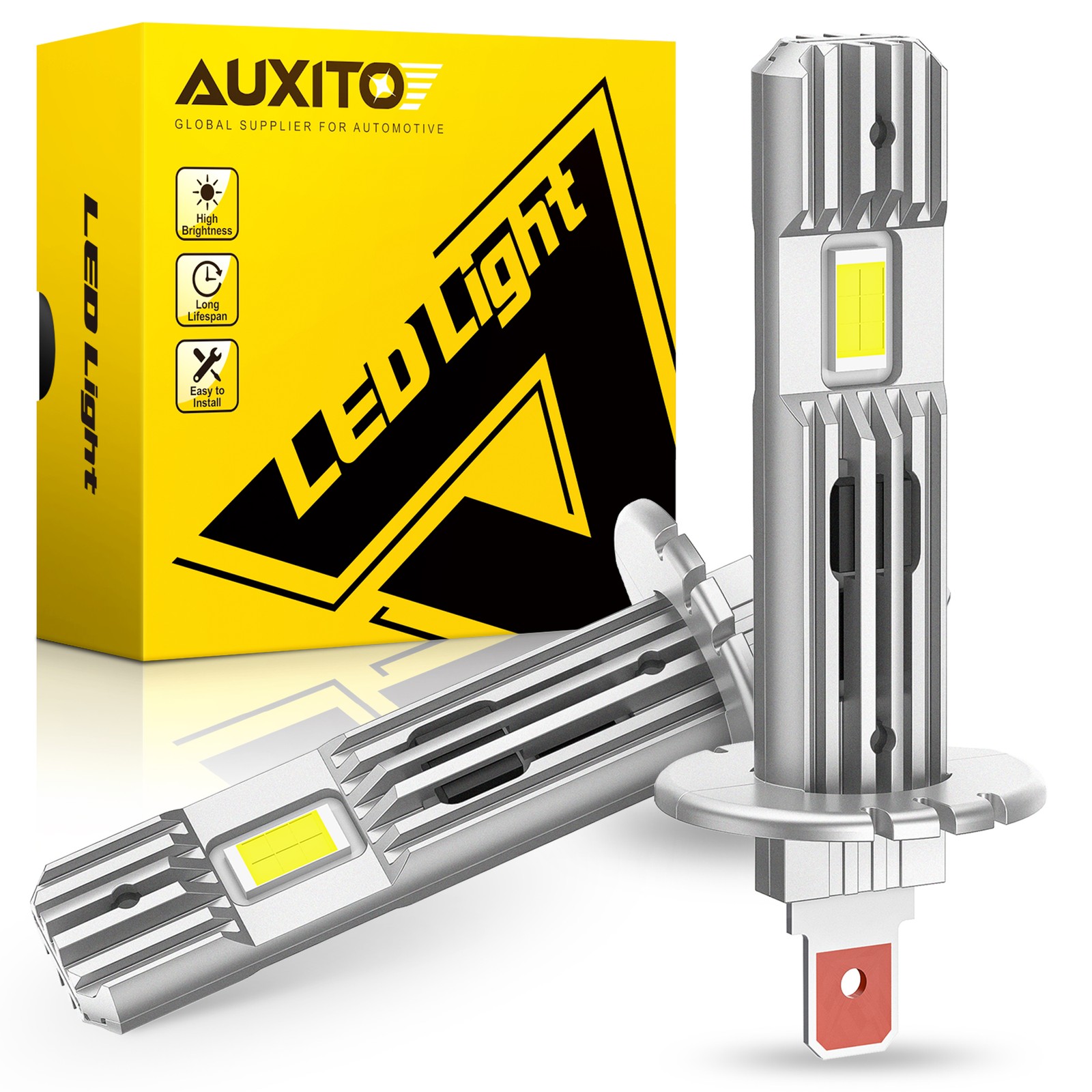 White Bright High Low Beam 2x