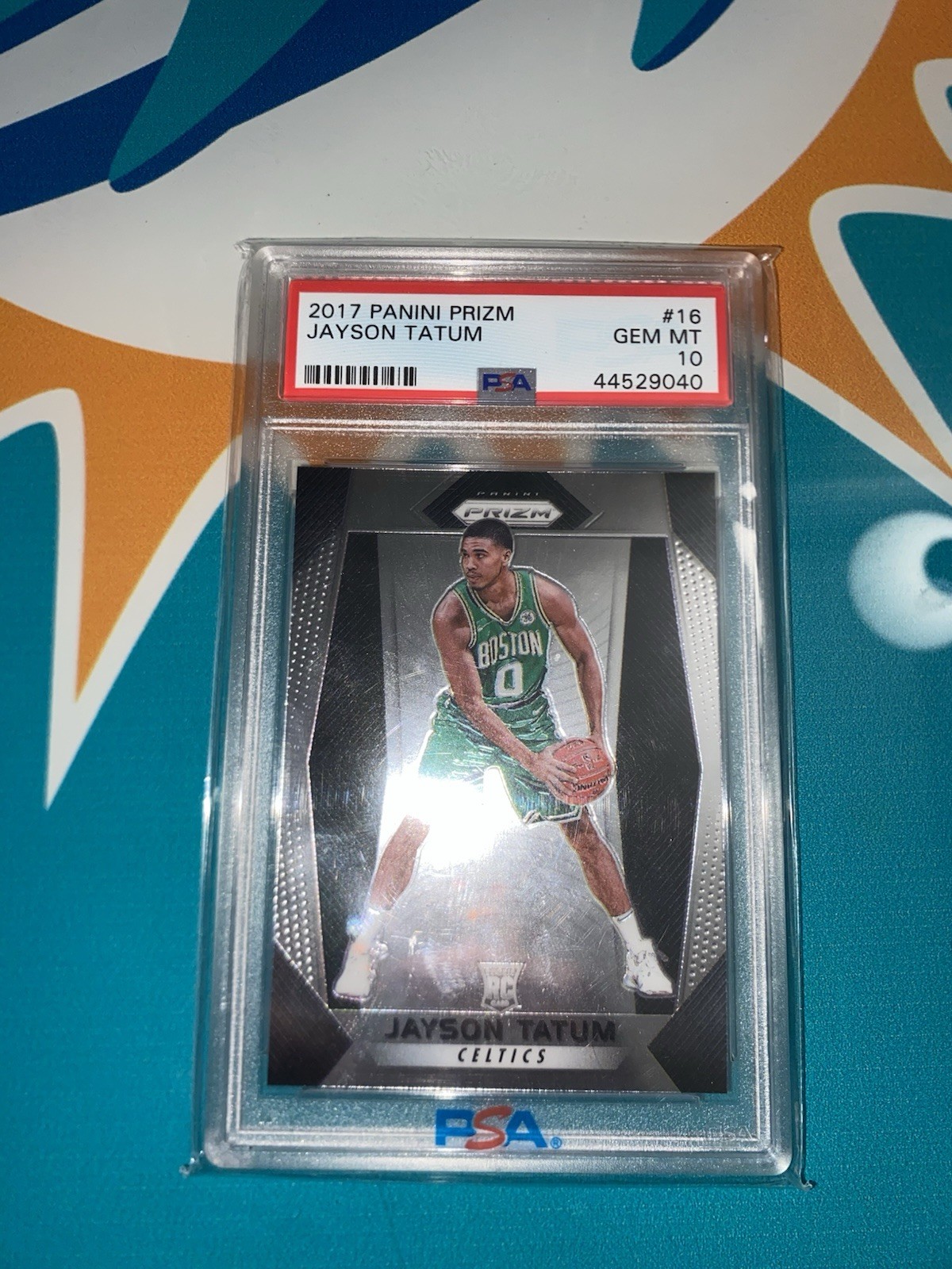 Panini Prizm 2017-18 Jayson Tatum Rookie Base #16 Celtics PSA 10