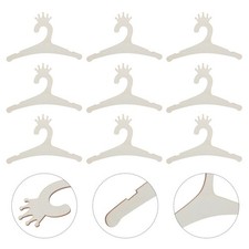 10pcs Baby Clothes Hangers: Wood Newborn Clothing Hangers for Coats, Suits,