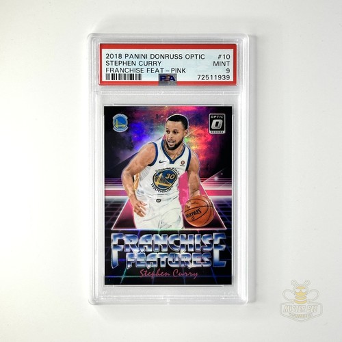 Stephen Curry 2018-19 Donruss Optic Franchise Features #10 Pink /25 PSA 9