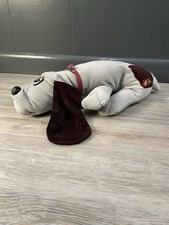 Vintage Pound Puppies Gray with Brown Spots and Collar 18" Puppy Tonka 1985