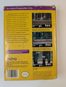 Demon Sword Nintendo NES Video Game CIB
