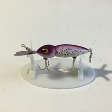 Whopper Stopper Hellbender Crank Bait Fishing Lure Purple Silver Speck 3”.