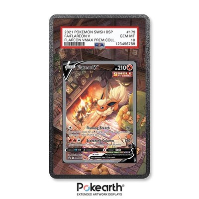 Flareon V SWSH 179 - Extended Artwork Case für Gradekarten