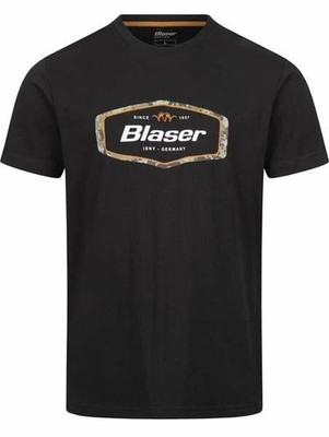 Blaser Herren Badge T-shirt 24 Schwarz