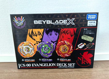 TAKARATOMY MALL EVANGELION STORE Limited BEYBLADE X CX-00 Evangelion Deck Set
