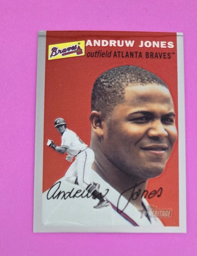 Andruw Jones #THC51 2003 Topps Heritage Chrome card