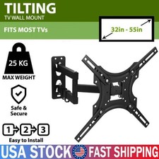 Universal TV Wall Mount Bracket Tilt for 32-55 inch Adjustable Bracket US STOCK