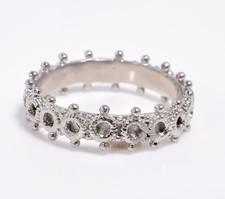 925 Sterling Silver Band For Women Eternity Band Purpose Band Birthday Gift