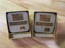 VINTAGE ADVERTISING TAPE MEASURES (2) w/BOXES