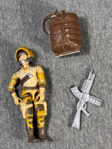 Vintage GI Joe 1990 Sky Patrol Airwave 100% Complete w/ Parachute