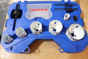 Lenox 30800 Electrician Hole Saw Kit 10 Pc EUC