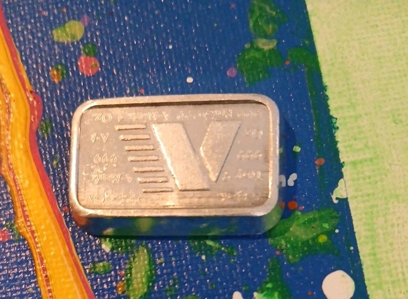 1981 1 Oz Silver AMARK Vintage Bar☆ 1 Troy Oz!