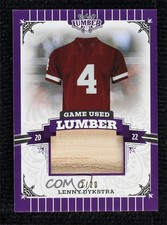 2022 Leaf Lumber Game Used Lumber Relics Purple 2/20 Lenny Dykstra #GUL-75 v1x
