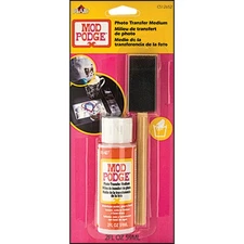 Plaid:Craft CS12652 Mod Podge Medium W/Foam Brush-2oz Photo Transfer (3Pk)