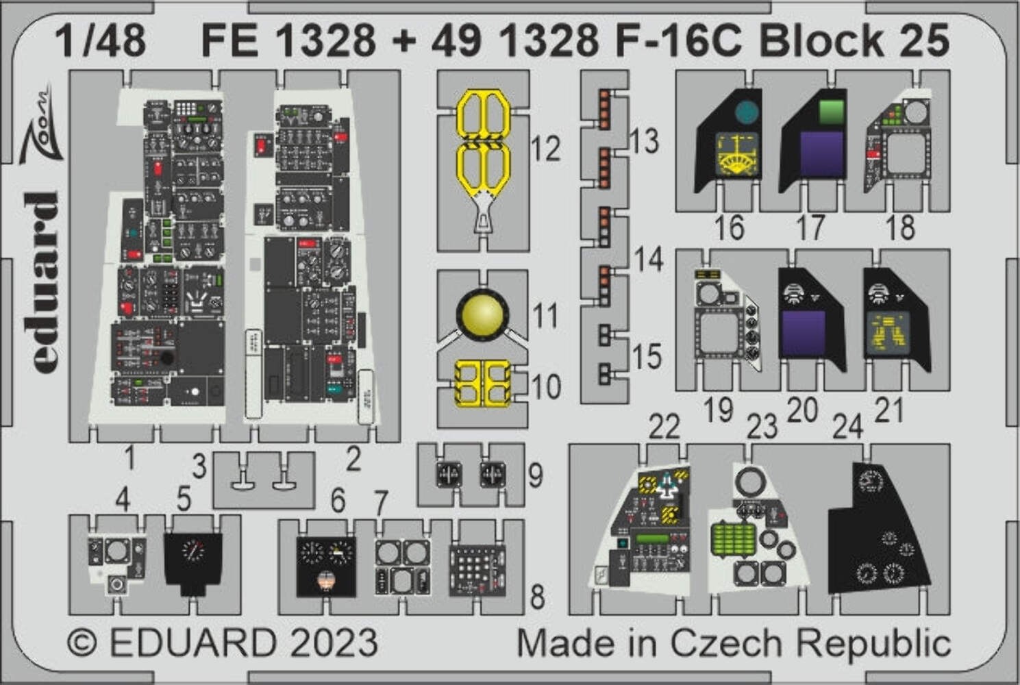 Eduard FE1328 1:48 Lockheed-Martin F-16C Block 25