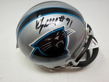 Carolina Panthers Kevin Greene Signed Mini Helmet With JSA COA