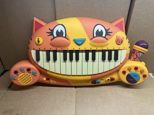 B. Toys Meowsic Interactive Cat Piano Electronic Keyboard Microphone-Working