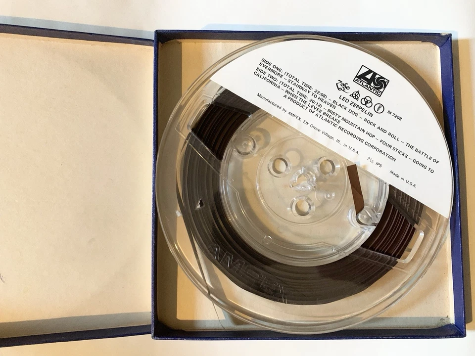 Vintage LED ZEPPELIN IV • ZOSO •  M-7208 • 7 1/2 IPS Stereo REEL to REEL TAPE - Image 4 of 4