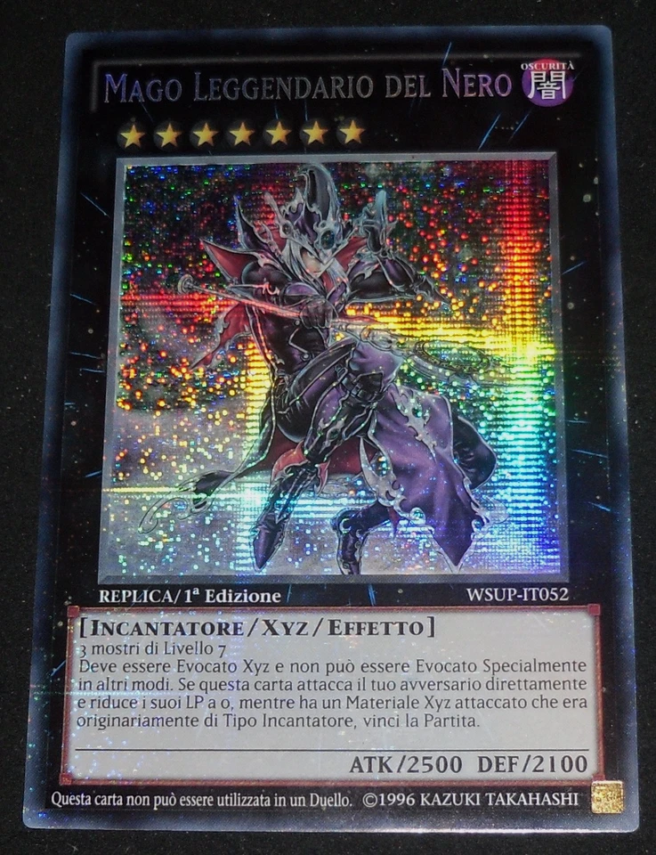 Yugioh - Mago Leggendario del Nero RARA SEGRETA - WSUP-IT052 1° Edizione - Immagine 2 di 3