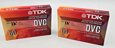 Lot Of 2 NEW Sealed TDK DVC Mini-DV 60 Blank Tapes Digital Video Cassettes DVC60