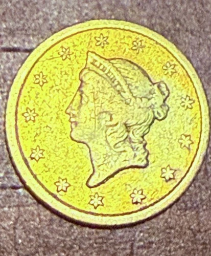 1851 $1 One Dollar Liberty Gold Coin O New Orleans Mint