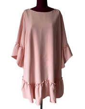 Eliza J Dress Ruffle Trim Hem Shift NEW Blush Pink18W
