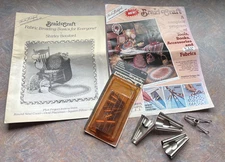Shirley Botsford Braid Craft Rug Kit # 81000 Vtg. 1987 Deluxe Tool Set + extra