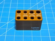 Lyman Handgun Ammo Checker Block 8 Caliber Case Gauge 9mm .40 .45 .38 .44