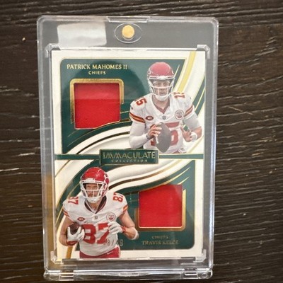 2024 Panini Immaculate Patrick Mahomes Travis Kelce Dual Patch Gold 48/49
