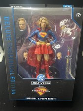 McFarlane DC Supergirl & Puppy Krypto Deluxe Theatrical Edition Figure-NEW