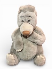 Jungle Book BALOO Plush Stuffed Bear 13" Gray Walt Disney Co 1990s Tag Vintage