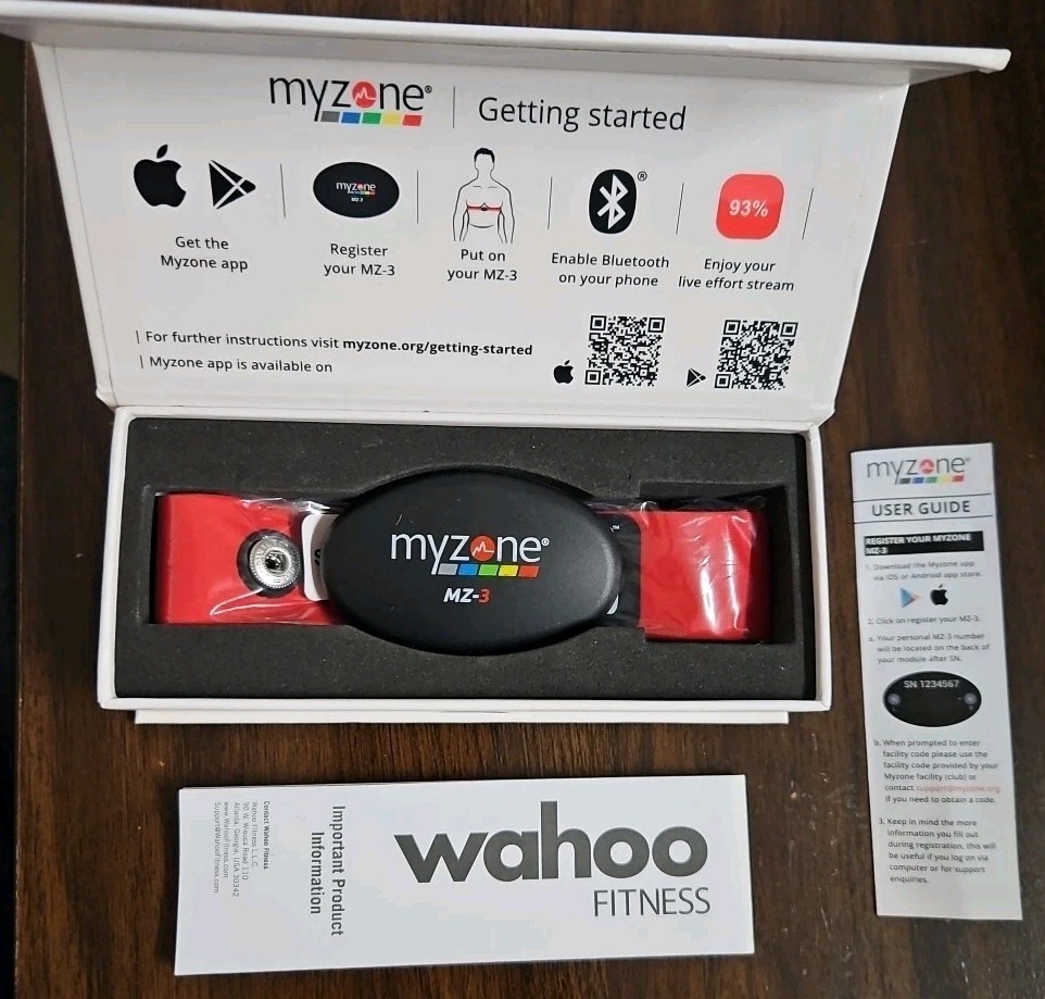 MyZone MZ-3 Heart Rate Exercise Monitor CrossFit training, Fitness Chest Strap